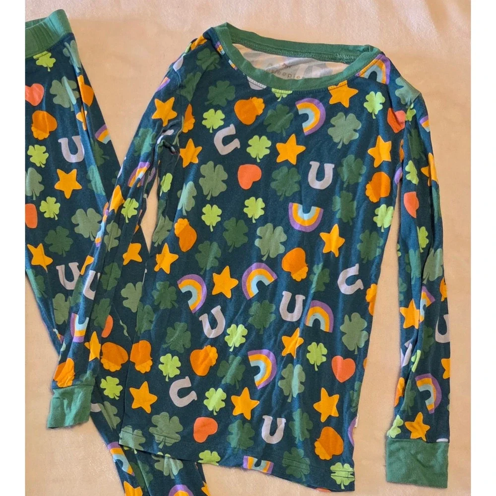 Little Sleepies Lucky 4T Toddler Bamboo Pajama Set Unisex